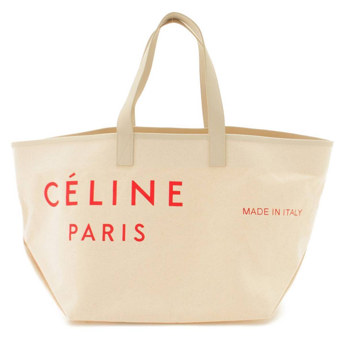 Celine Tote Canvas Bag Red